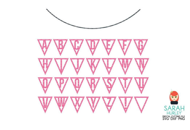 Build A Word Bunting SVG Sarah Hurley 