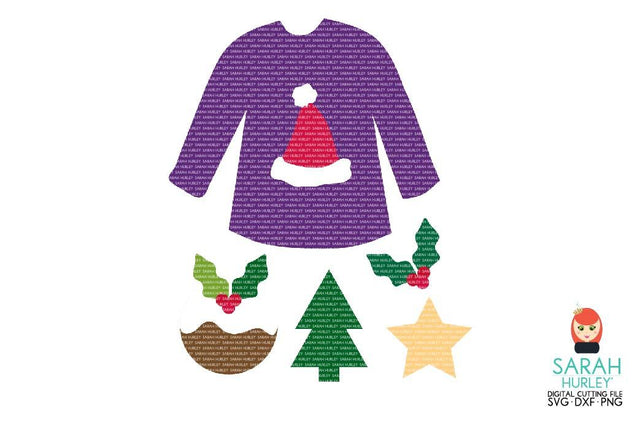 Build Your Own Christmas Jumper Kit SVG Sarah Hurley 