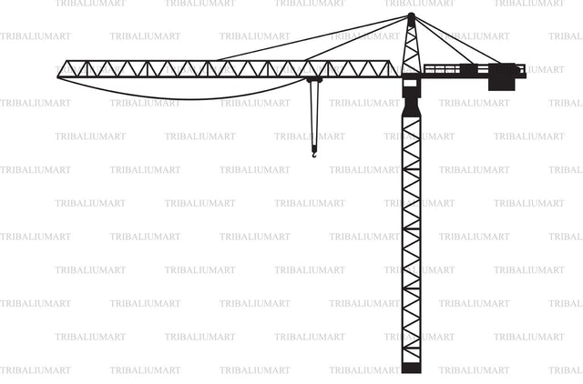 Building crane construction SVG TribaliumArtSF 