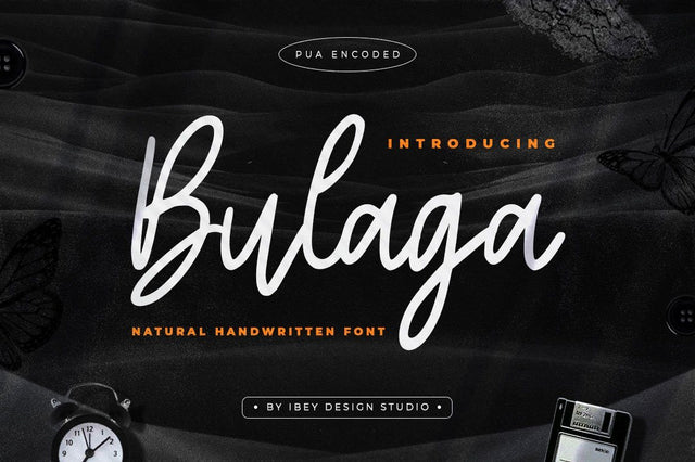 Bulaga - Handwritten Script Font Font Ibey Design 