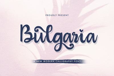 Bulgaria - Modern Calligraphy Font Font StringLabs 