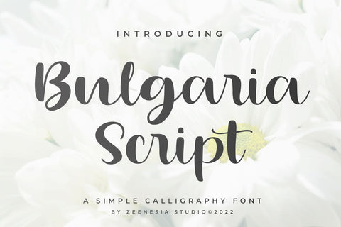 Bulgaria Script Font Zeenesia Std 