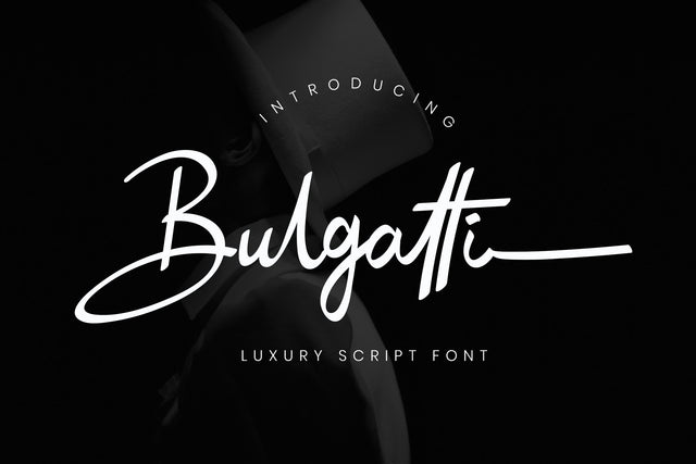 Bulgatti Luxury Script Font Creatype Studio 