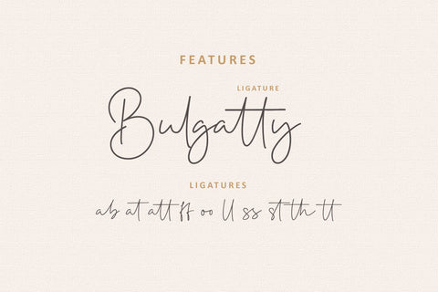 Bulgatty Signature Script Font Balevgraph Studio 