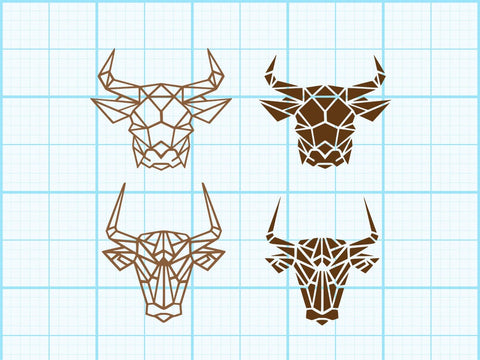 Bull head geomatical Sublimation Sublimation Johan Ru designs 