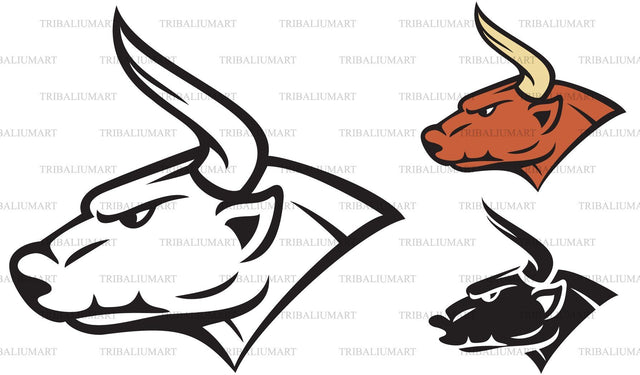 Bull head SVG TribaliumArtSF 