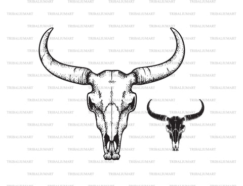 Bull or cow skull SVG TribaliumArtSF 
