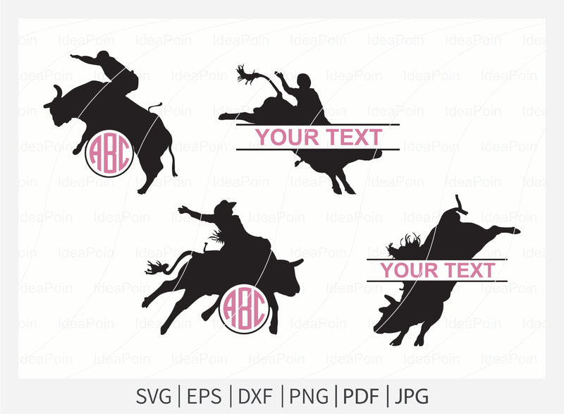 Bull riding SVG, rodeo svg, Rodeo Cowboy SVG, Western Rodeo Cowboy ...