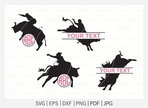 Bull riding SVG, rodeo svg, Rodeo Cowboy SVG, Western Rodeo Cowboy Horse, Rodeo Bundle, barrel racing SVG SVG Dinvect 