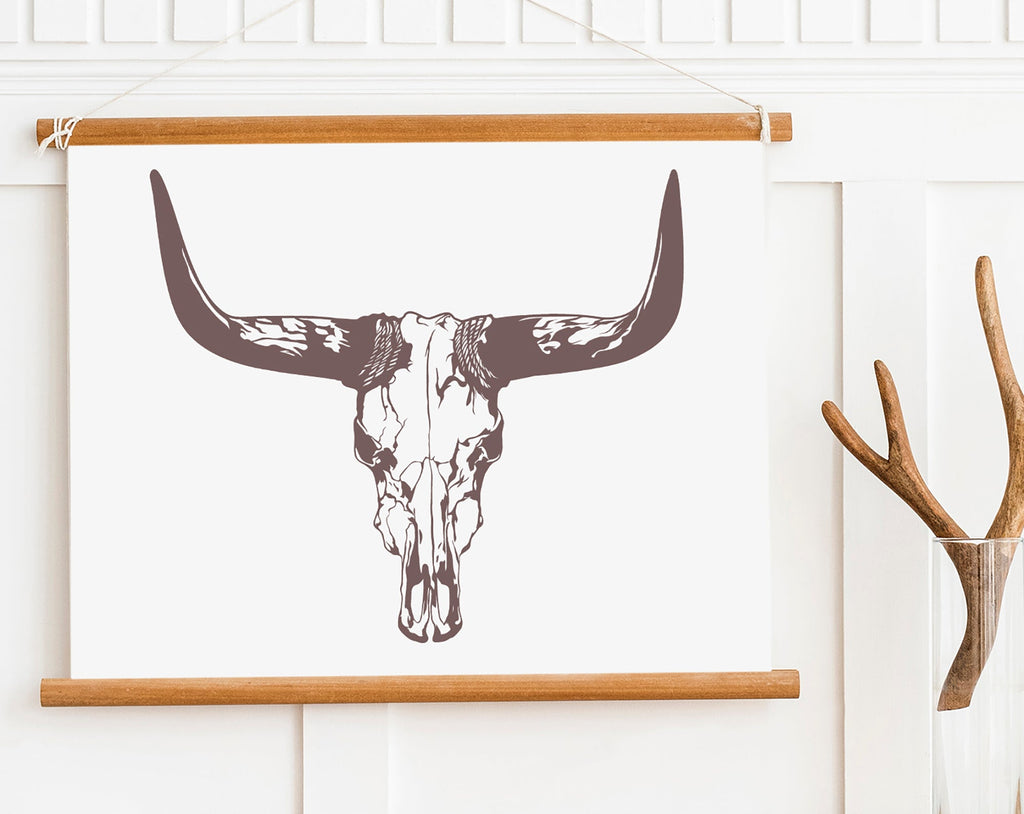 Bull skull #3 svg, Cow skull svg, png - So Fontsy