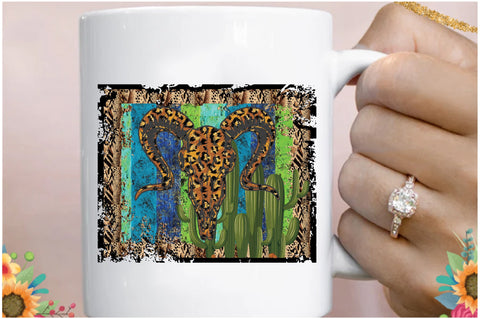 Bull Skull Desert Retro Sublimation Sublimation Jagonath Roy 