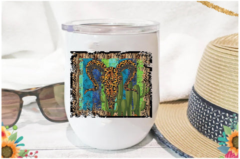 Bull Skull Desert Retro Sublimation Sublimation Jagonath Roy 
