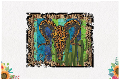 Bull Skull Desert Retro Sublimation Sublimation Jagonath Roy 