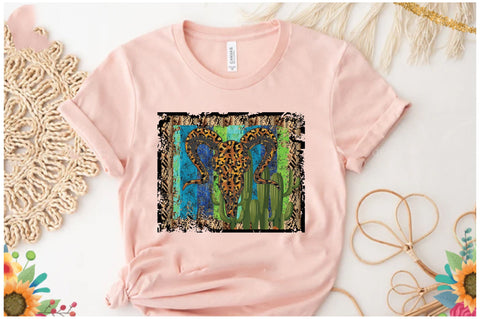 Bull Skull Desert Retro Sublimation Sublimation Jagonath Roy 