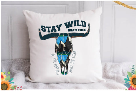 Bull Skull Retro Sublimation Sublimation Jagonath Roy 