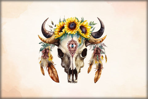 Bull Skull Sublimation Bundle Sublimation Creativeart88 