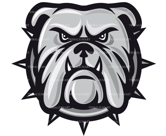 Bulldog head SVG TribaliumArtSF 