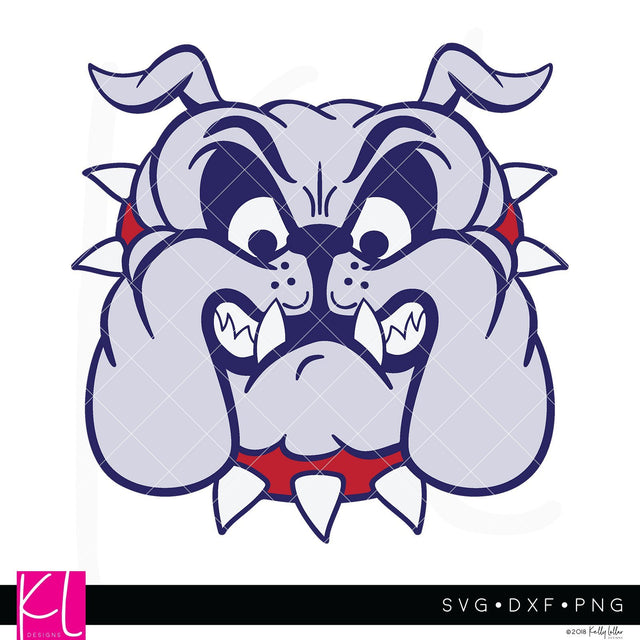 Bulldog Mascot SVG Kelly Lollar Designs 