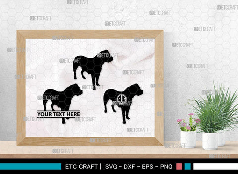 Bulldog Monogram, Bulldog Silhouette, Bulldog SVG, Dog Svg, Pit Bull Svg, Chihuahua Svg, SB00232 SVG ETC Craft 