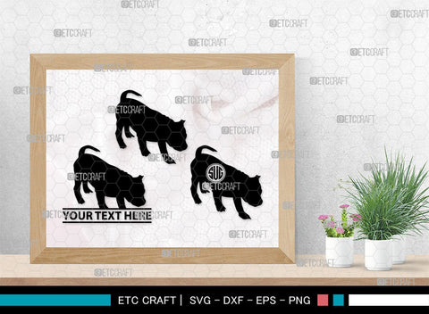 Bulldog Monogram, Bulldog Silhouette, Bulldog SVG, Dog Svg, Pit Bull Svg, Chihuahua Svg, SB00232 SVG ETC Craft 