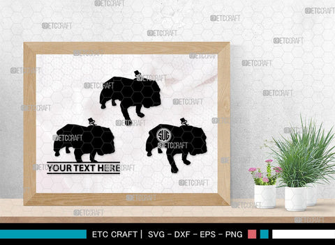 Bulldog Monogram, Bulldog Silhouette, Bulldog SVG, Dog Svg, Pit Bull Svg, Chihuahua Svg, SB00232 SVG ETC Craft 