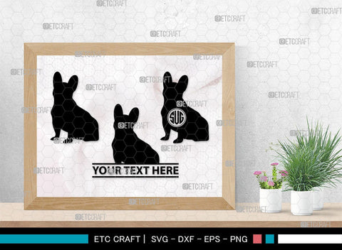 Bulldog Monogram, Bulldog Silhouette, Bulldog SVG, Dog Svg, Pit Bull Svg, Chihuahua Svg, SB00232 SVG ETC Craft 