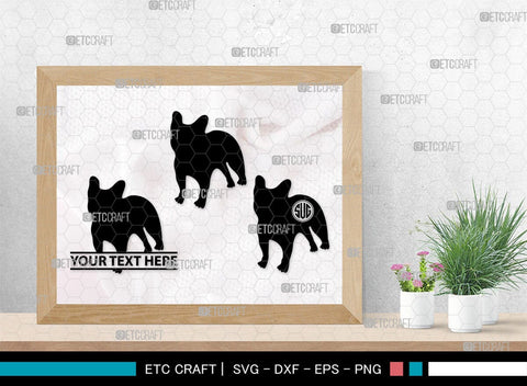 Bulldog Monogram, Bulldog Silhouette, Bulldog SVG, Dog Svg, Pit Bull Svg, Chihuahua Svg, SB00232 SVG ETC Craft 