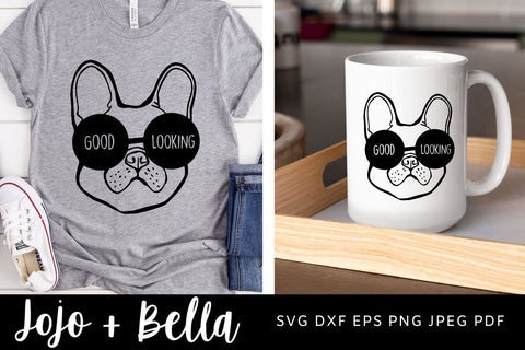 Bulldog SVG, Cute Dog Svg, Funny Bulldog Svg, French Bulldog SVG, Dog Svg, Cut file, SVG files for Cricut, Silhouette SVG Jojo&Bella 