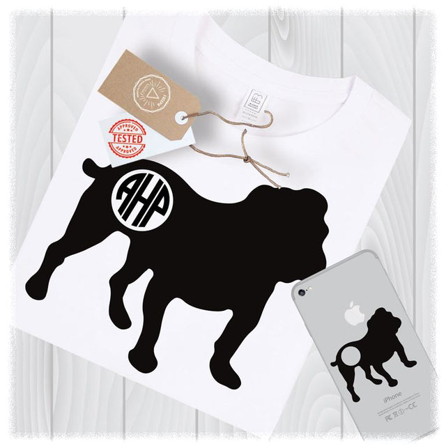 Bulldog SVG Files, SVG, Monogram, Bulldogs SVG, Bulldog Clipart, Svg Files, Bulldog Svg File, Monogram Frame, Monogram Svg, Bulldog Mom Svg SVG My Sew Cute Boutique 