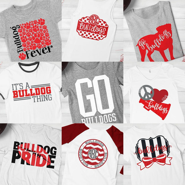 Bulldogs Spirit Bundle SVG Kelly Lollar Designs