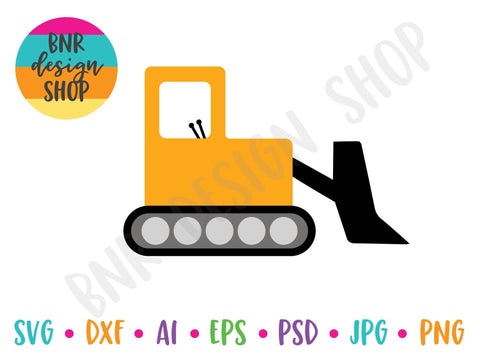 Bulldozer SVG SVG BNRDesignShop 