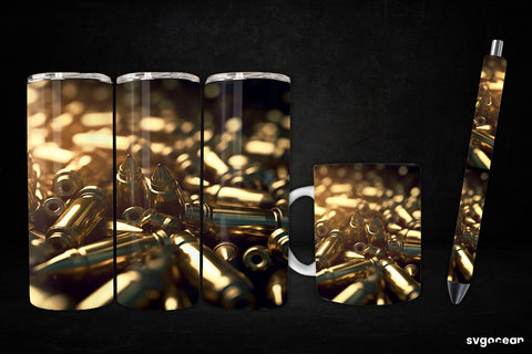 Bullet Cartridge Wrap | Tumbler | Mug | Pen Sublimation SvgOcean 