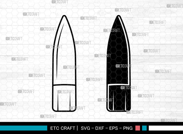 Bullet SVG, Gun Bullet Svg, Ammo Svg, Munition Svg, Bullets Sign Svg, Bullet Svg SVG ETC Craft 