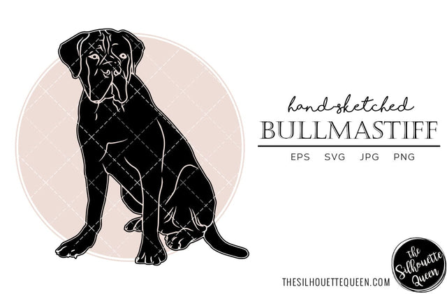 Bullmastiff Sketch SVG Loveleen Kaur 