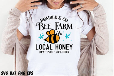 Bumble & Co Bee Farm Local Honey raw pure unfiltered SVG Svgcraft 