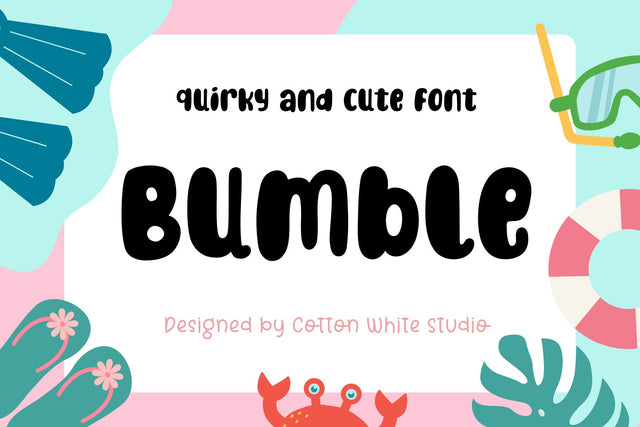 Bumble Font Cotton White Studio 