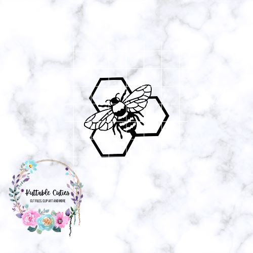 Bumblebee Honeycomb digital download SVG Kuttablecuties 