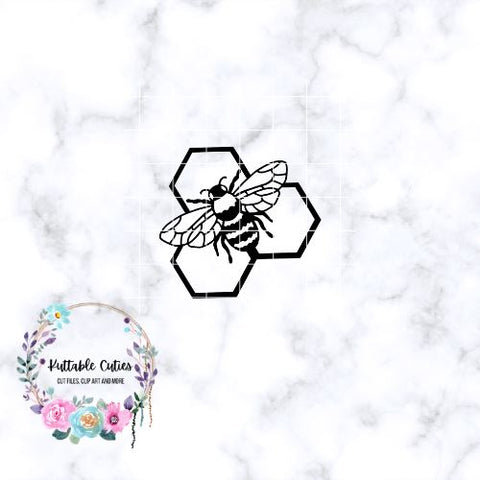 Bumblebee Honeycomb digital download SVG Kuttablecuties 