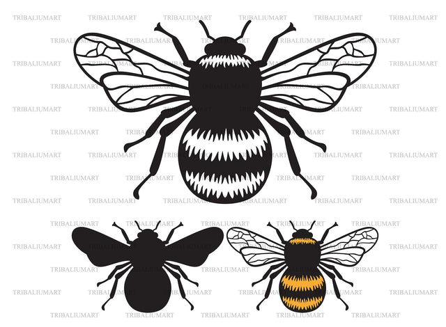 Bumblebee insect SVG TribaliumArtSF 