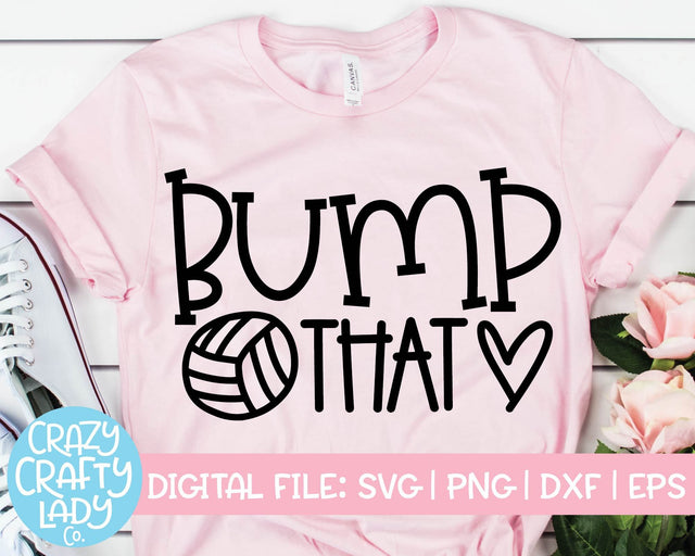 Bump That | Volleyball SVG Cut File SVG Crazy Crafty Lady Co. 