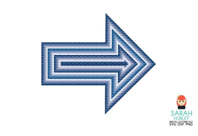 Bumper Nested Arrows SVG Sarah Hurley 