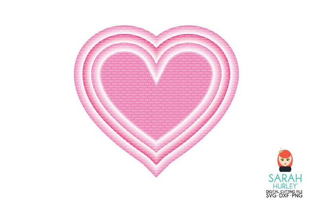 Bumper Nested Hearts SVG Sarah Hurley 