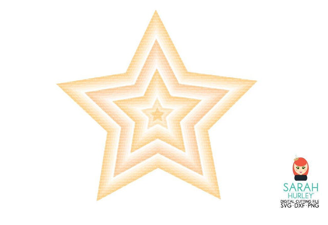 Bumper Nested Stars SVG Sarah Hurley 