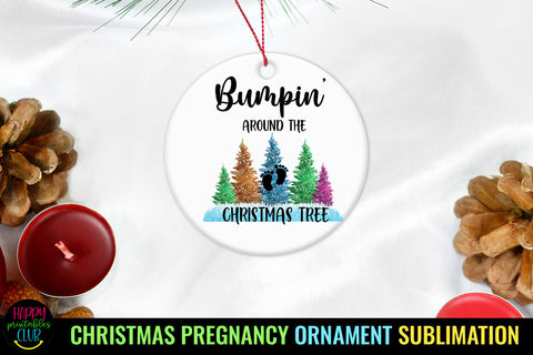 Bumpin Around The Christmas Tree I Christmas Ornament PNG Sublimation Happy Printables Club 