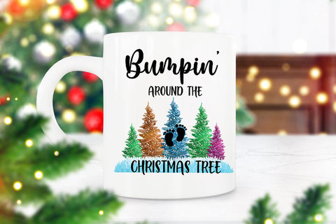 Bumpin Around The Christmas Tree I Christmas Ornament PNG Sublimation Happy Printables Club 