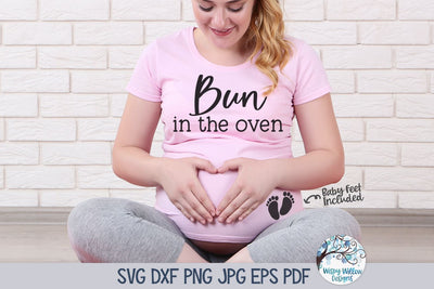 Bun In The Oven Svg SVG Wispy Willow Designs 