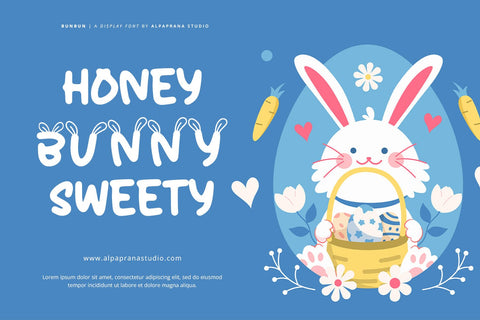 Bunbun - Display Font Font Alpaprana Studio 