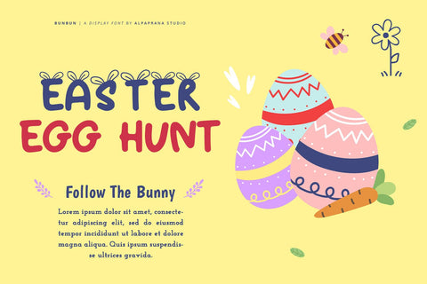 Bunbun - Display Font Font Alpaprana Studio 