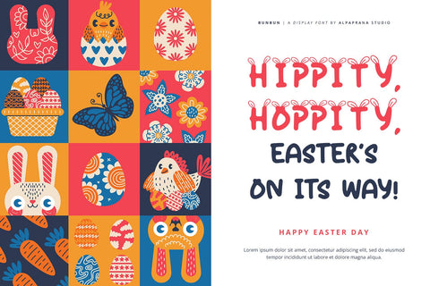Bunbun - Display Font Font Alpaprana Studio 