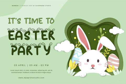 Bunbun - Display Font Font Alpaprana Studio 